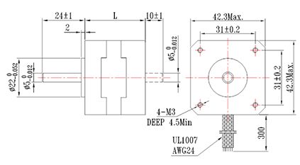 1.8° 42H系列二相/四相混合式步进电机-1